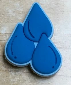 Teardrops Rubber Shoe Charms