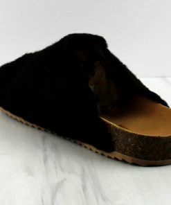 Lemonade Oozy Women's Shearling Slip On Mules