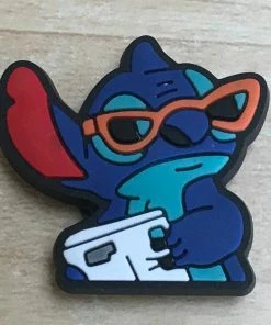 Stitch W/ Sunglasses Rubber Shoe Charms