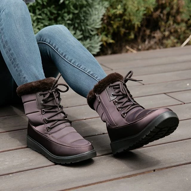 Top Moda Coleen 8 Womens Insulated Fur Lined Lace Up Rain/Snow Boots 1 Top Moda Coleen 8 Womens Insulated Fur Lined Lace Up Rain/Snow Boots