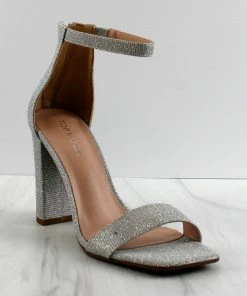 Top Moda Women's Alexis-1 Womens Opened Toe Heeled Single Strap Sandals