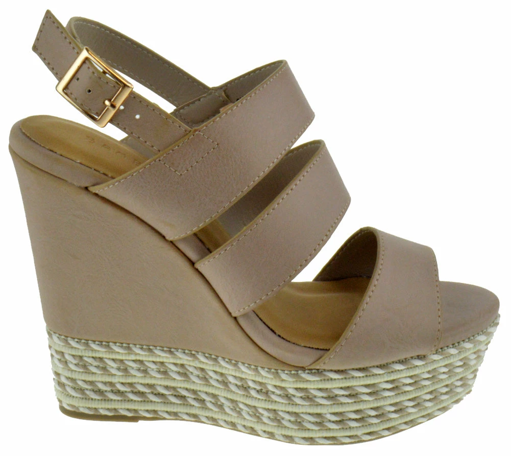 Bamboo Choice 56 Women's Platform Wedge Sandals 5 Bamboo Choice 56 Women's Platform Wedge Sandals