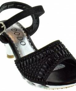 Lucita Girl's 150-8GKM Little Girls Rhinestone Dress Sandals