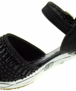 Lucita Girl's 150-8GKM Little Girls Rhinestone Dress Sandals