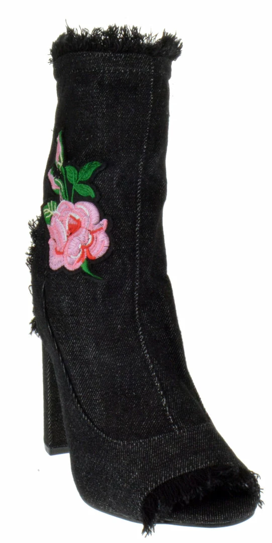 Forever Sherry-15 Womens Peep Toe Chunk Heel Bootie 1 Forever Sherry-15 Womens Peep Toe Chunk Heel Bootie