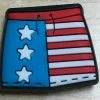 American Flag Shorts Rubber Shoe Charms
