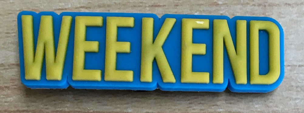 Weekend Rubber Shoe Charms 1 Weekend Rubber Shoe Charms