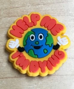 Help Me I'm Dying Rubber Shoe Charms