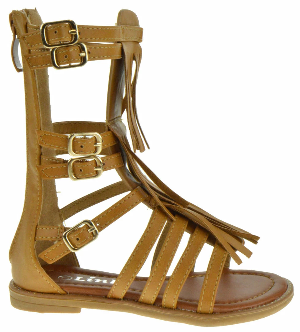 Link Savannah 3KA Baby Girls Gladiator Flat Zip Up Sandals 2 Link Savannah 3KA Baby Girls Gladiator Flat Zip Up Sandals