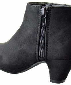 Bella Marie Girl's Graciela-12 Girls Heeled Side Zipper Ankle Boot
