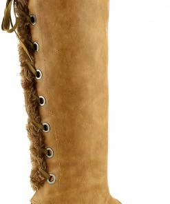 Nature Breeze Duck-15H Womens Tie Up Fur Inside Rain Boot 6 Nature Breeze Duck-15H Womens Tie Up Fur Inside Rain Boot