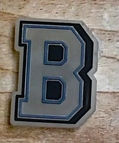 "B" Rubber Shoe Charms