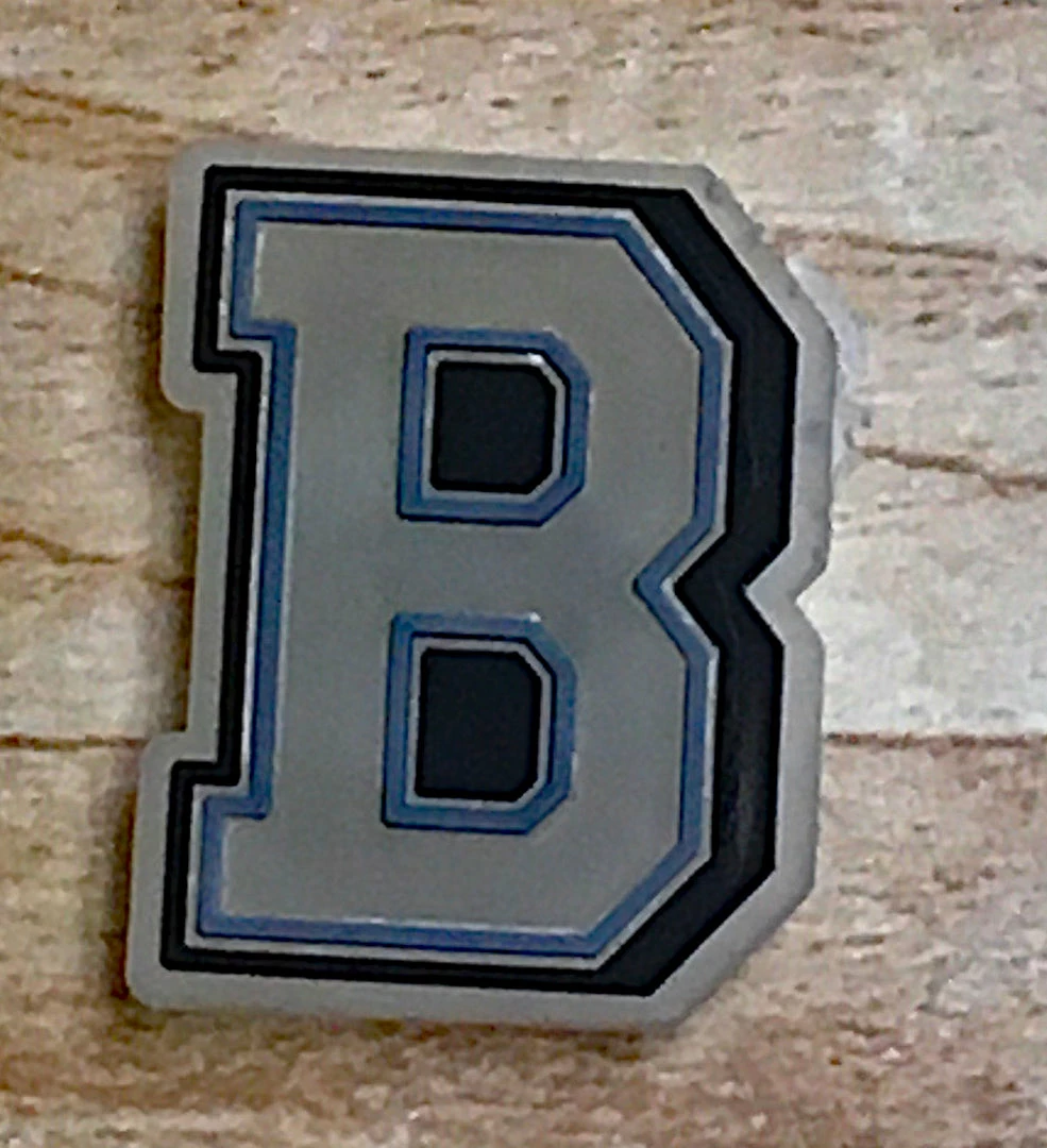 "B" Rubber Shoe Charms 1 "B" Rubber Shoe Charms