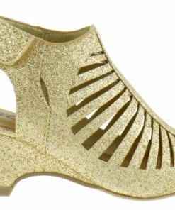 Soda Girl's Sandals Shake-IIH Girls Peep Toe Wedge Sandal