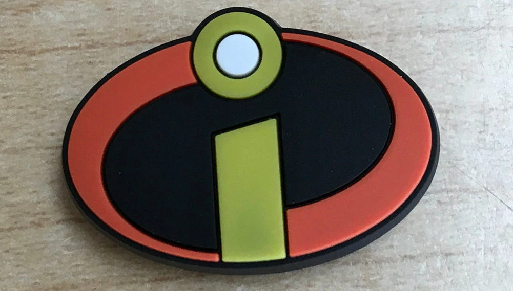 Incredibles Logo Rubber Shoe Charms 1 Incredibles Logo Rubber Shoe Charms