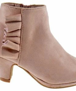 Bella Marie Girl's Graciela-12 Girls Heeled Side Zipper Ankle Boot