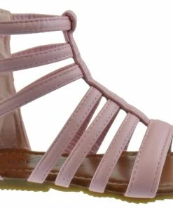 QQ Girls PIPER 65-1 Girls Strappy Gladiator Comfort Flat