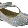 Lucita Kd 08 Km Little Girls Rhinestone Ballerina Flats