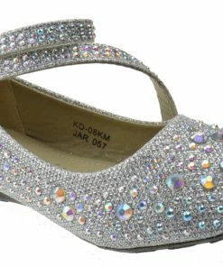 Lucita Kd 08 Km Little Girls Rhinestone Ballerina Flats