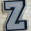 "Z" Rubber Shoe Charms