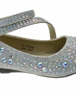 Lucita Kd 08 Km Little Girls Rhinestone Ballerina Flats