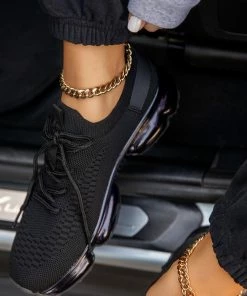 La Sheelah Flow 19 Womens Flyknit Lace Up Athletic Sneakers