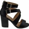 Lov Mark LIQUIDATIONS! STELLAR 9 Womens Chunky Heel Strappy Caged Platform Dress Sandals