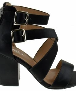 Lov Mark LIQUIDATIONS! STELLAR 9 Womens Chunky Heel Strappy Caged Platform Dress Sandals