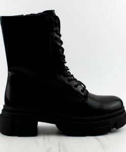 Mixxshuzz BOMB Womens Zip Up Ankle Combat Boots Women's