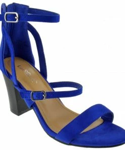 Lov Mark LIQUIDATIONS! Nixty 30 Womens Strappy Zip Up Heeled Sandals