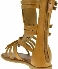 Link Savannah 3KA Baby Girls Gladiator Flat Zip Up Sandals 8 Link Savannah 3KA Baby Girls Gladiator Flat Zip Up Sandals