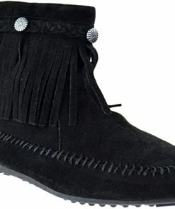 SBW Shoes Cherokee 01 Womens Fringe Moccasin Booties Women's