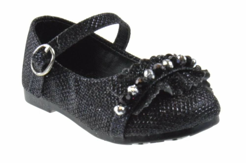SBW Shoes Precious 50 Baby Girl's Glitter Ballerina Flats 1 SBW Shoes Precious 50 Baby Girl's Glitter Ballerina Flats