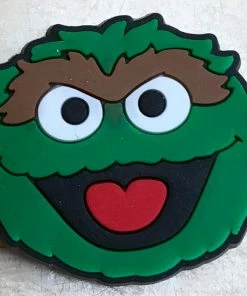 Oscar The Grouch Sesame Street Rubber Shoe Charms