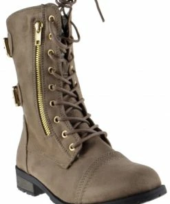 SHOE BARGAIN WAREHOUSE (WWW.SBWSHOES.COM) Women's Mango-73 Womens Mid Calf Lace Up Bootie