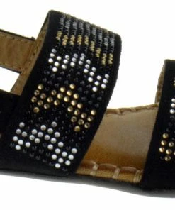 Link Proud 3k Little Girl's Double Band Rhinestone Sandals