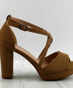 Top Moda Women's Asia-75 Womens Strappy Heel Open Toe Sandals