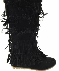 Shoes Of Soul G 32282 Girls Five Layer Moccasin Fringe Boots 7 Shoes Of Soul G 32282 Girls Five Layer Moccasin Fringe Boots