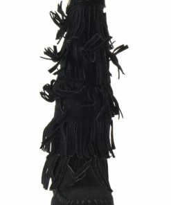 Shoes Of Soul G 32282 Girls Five Layer Moccasin Fringe Boots