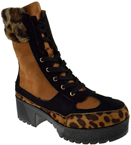 Bamboo Powerful 06s Women's Chunky Heel Combat Boots 21 Bamboo Powerful 06s Women's Chunky Heel Combat Boots