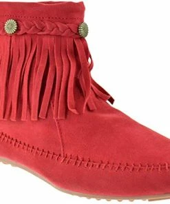 SBW Shoes Cherokee 01 Womens Fringe Moccasin Booties Women's 13 SBW Shoes Cherokee 01 Womens Fringe Moccasin Booties Women's