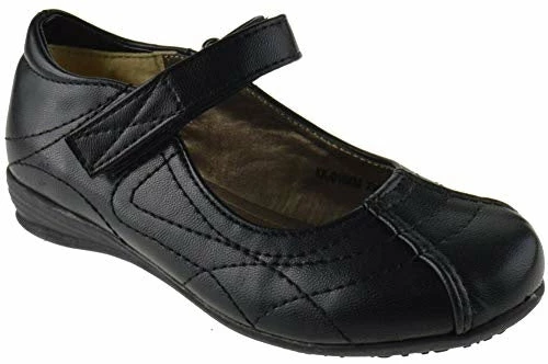 SBW Shoes KK-016KM Little Girls Mary Jane Buckle School Shoes Girl's 2 SBW Shoes KK-016KM Little Girls Mary Jane Buckle School Shoes Girl's