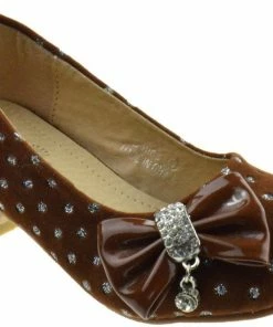 SBW Shoes Doties Little Girls Rhinestone Heel Platform Dress Shoe LIQUIDATIONS!