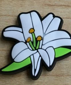 Lily Flower Rubber Shoe Charms