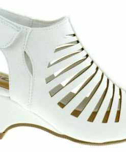 Soda Girl's Sandals Shake-IIH Girls Peep Toe Wedge Sandal