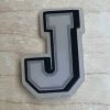"J" Rubber Shoe Charms
