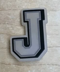 "J" Rubber Shoe Charms