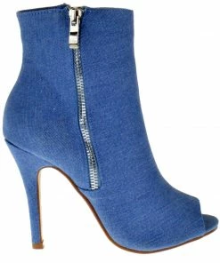 Forever Quince 14 Women's Peep Toe High Heel Ankle Booties LIQUIDATIONS!