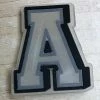 "A" Rubber Shoe Charms
