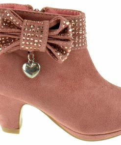 Bella Marie Graciela-6 Girls Heeled Zipper Ankle Boot